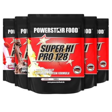 Pot de PowerStar Food SUPER HI PRO 128 - Protéine multi-composantes