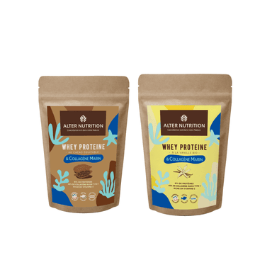 Pot de Alter Nutrition Whey Protéine Bio au Collagène marin