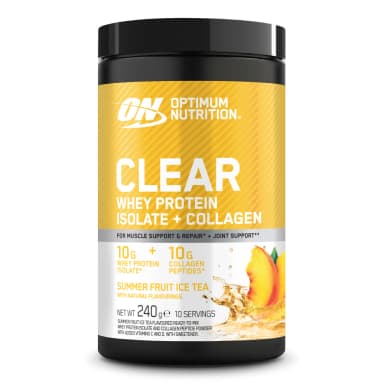 Pot de Optimum nutrition Clear whey protein isolate + collagen